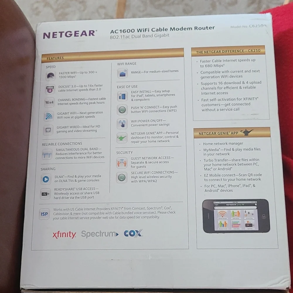 Netgear WiFi Cable Modem Router - Picture 3 of 4